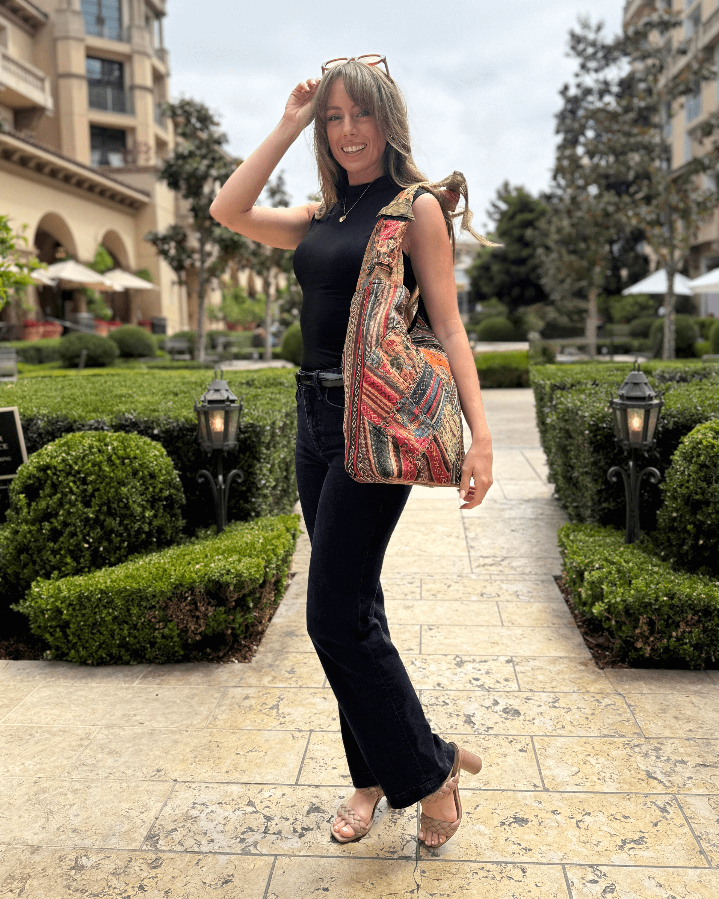 Kathmandu Collection Quilted Patchwork Hobo Bag Jupiter Gear Home