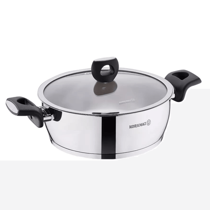Korkmaz Nora 8 Piece Stainless Steel Casserole Cookware Set Jupiter Gear Home