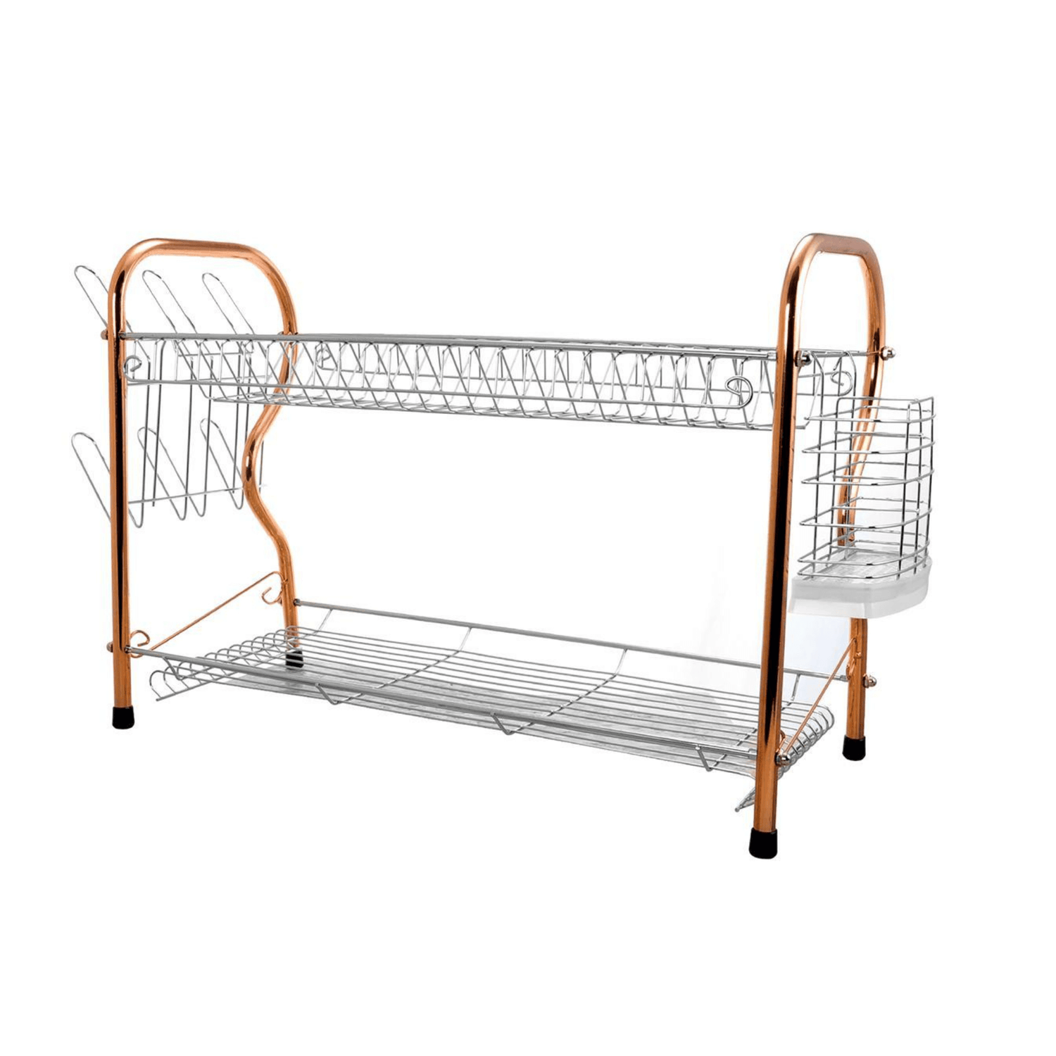 Better Chef 22" 2-Level Chrome-Plated R-Shaped Dish Rack Jupiter Gear Home