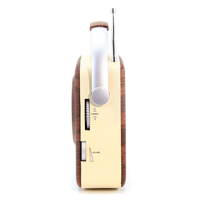Emerson Portable Retro Radio with Built-In Rechargeable Battery and Memory Set Jupiter Gear Home