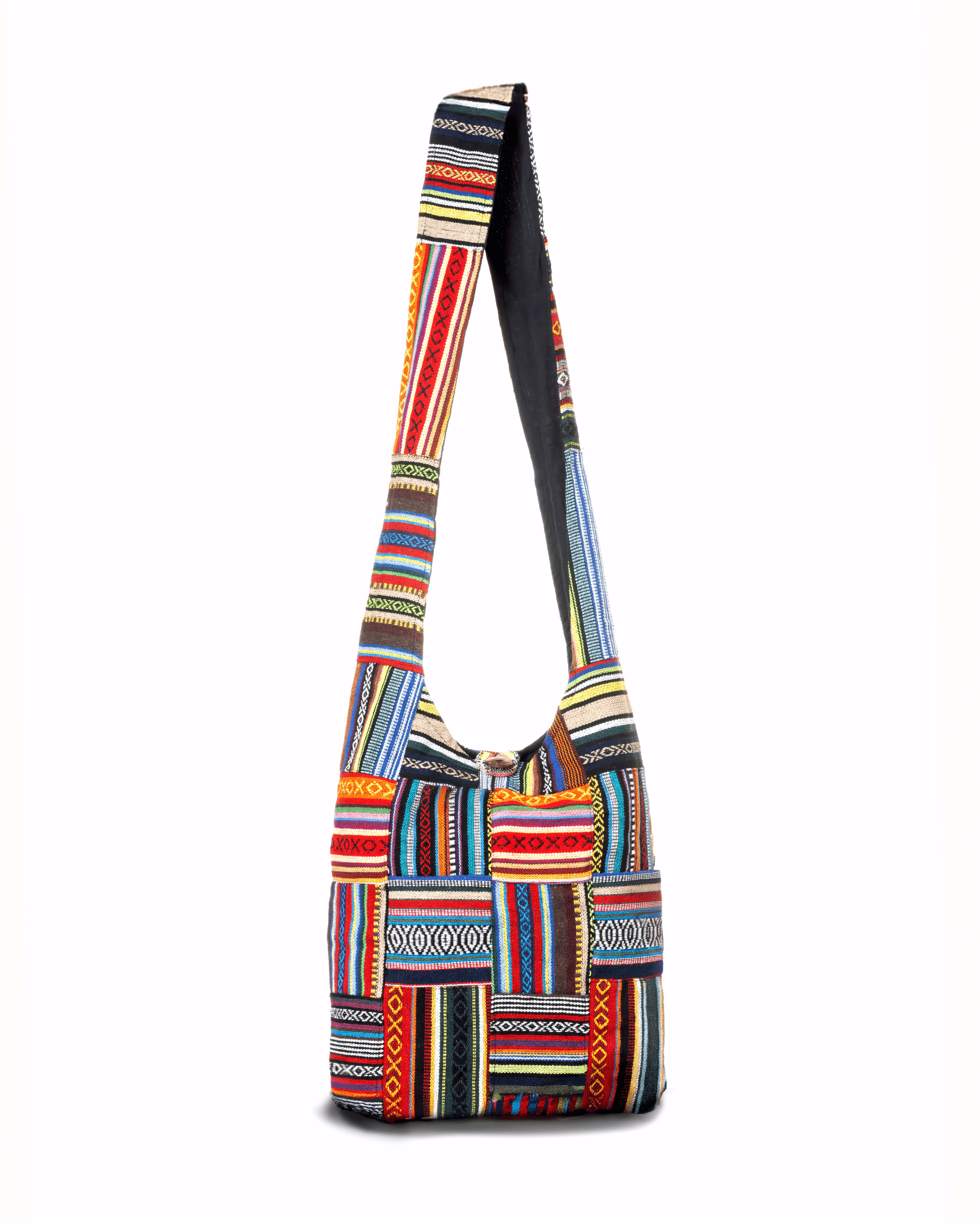 Kathmandu Collection Patchwork Striped Hobo Bag Jupiter Gear Home