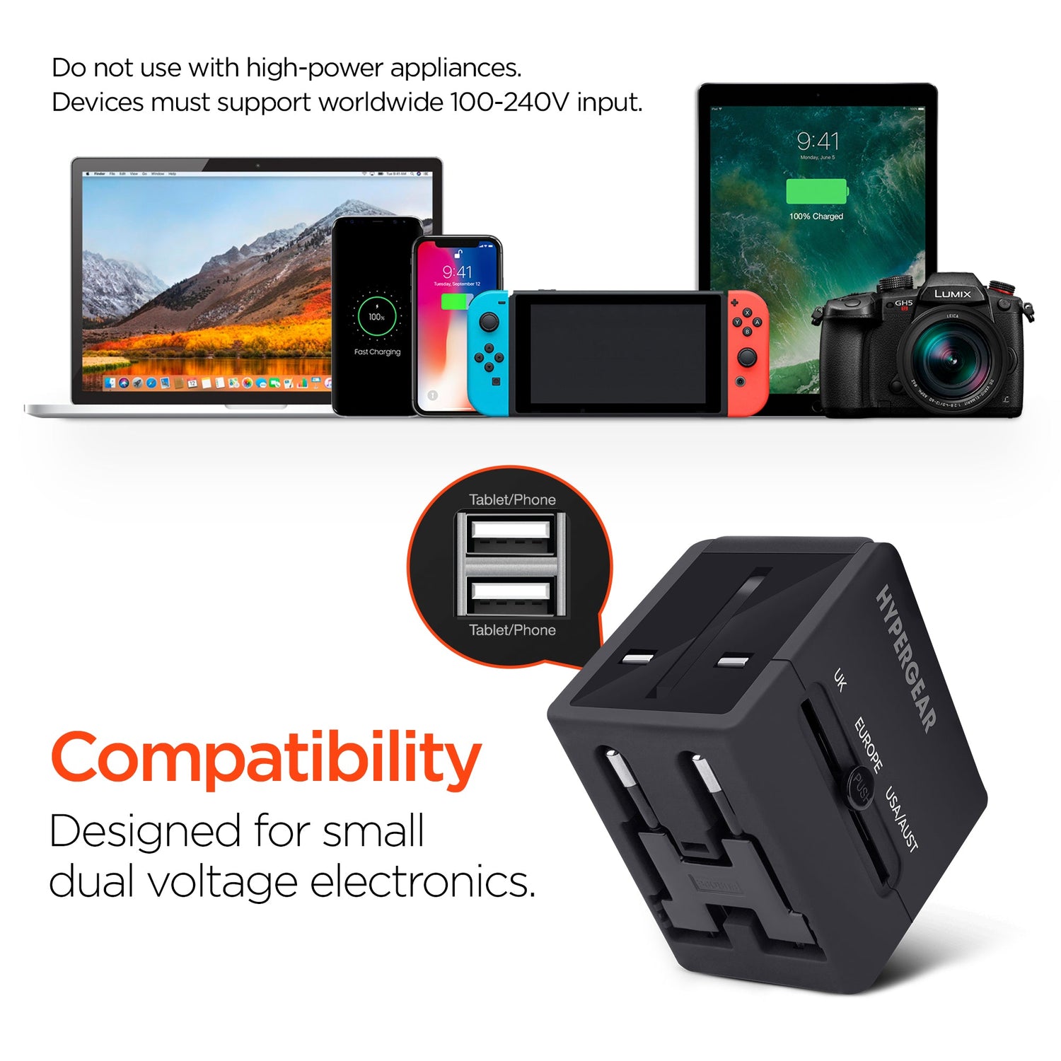 HyperGear All-in-one World Travel Adapter Jupiter Gear Home