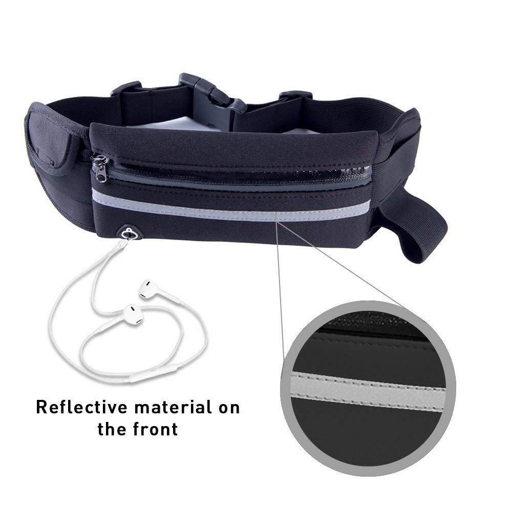 JupiterGear Sports Running Belt and Travel Fanny Pack for Jogging, Cycling and Outdoors with Water Resistant Pockets Jupiter Gear Home