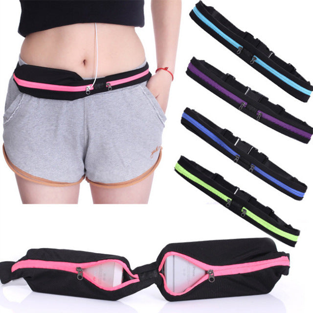 JupiterGear Dual Pocket Running Belt Sports and Travel Fanny Pack for Jogging, Cycling and Outdoors Jupiter Gear Home