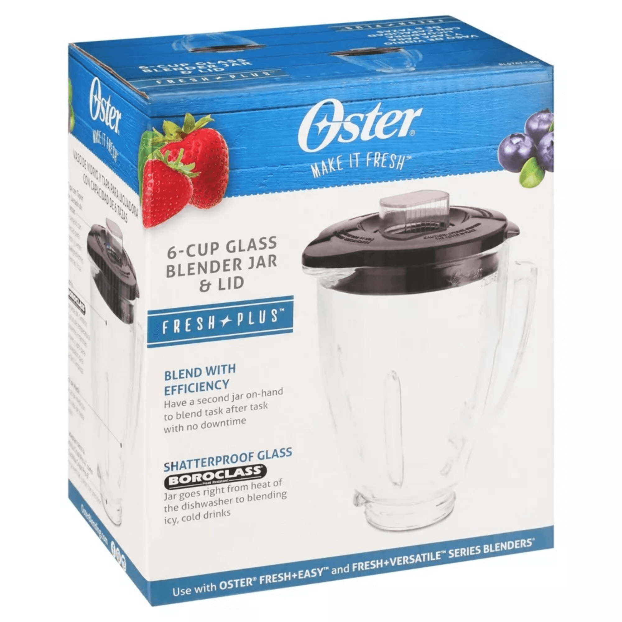 Oster Blender Model BLSTAJ Glass Replacement Jar with Lid and Filler Cap Jupiter Gear Home