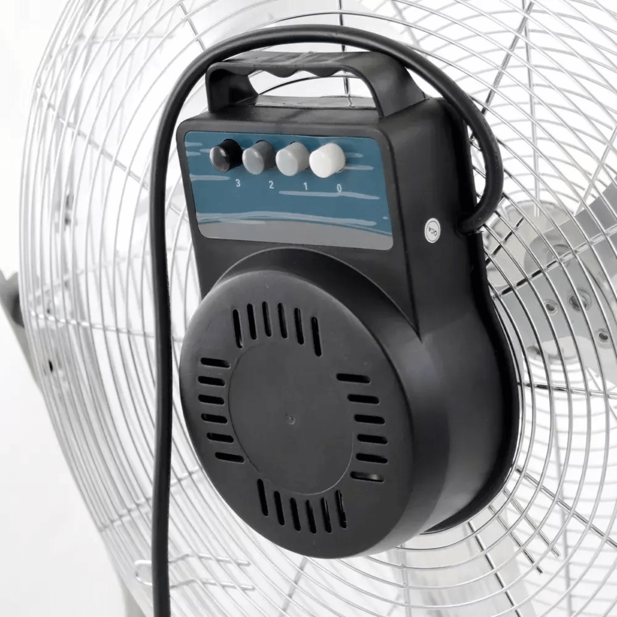 Impress 18-Inch High-Velocity Floor Fan with Chrome Finish Jupiter Gear Home