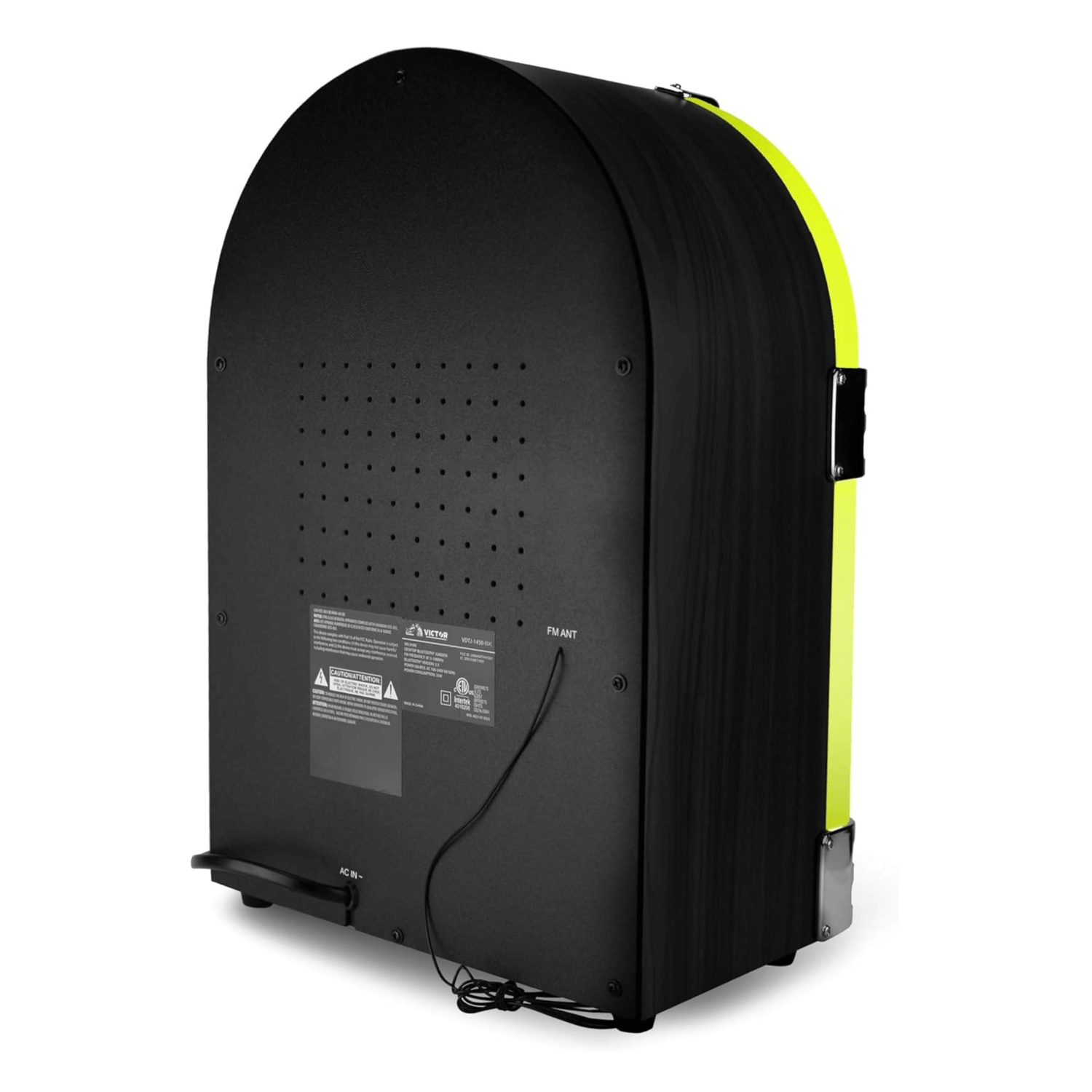 Victor Wilshire Bluetooth Jukebox with Multicolor LED Lighting and FM Radio Jupiter Gear Home