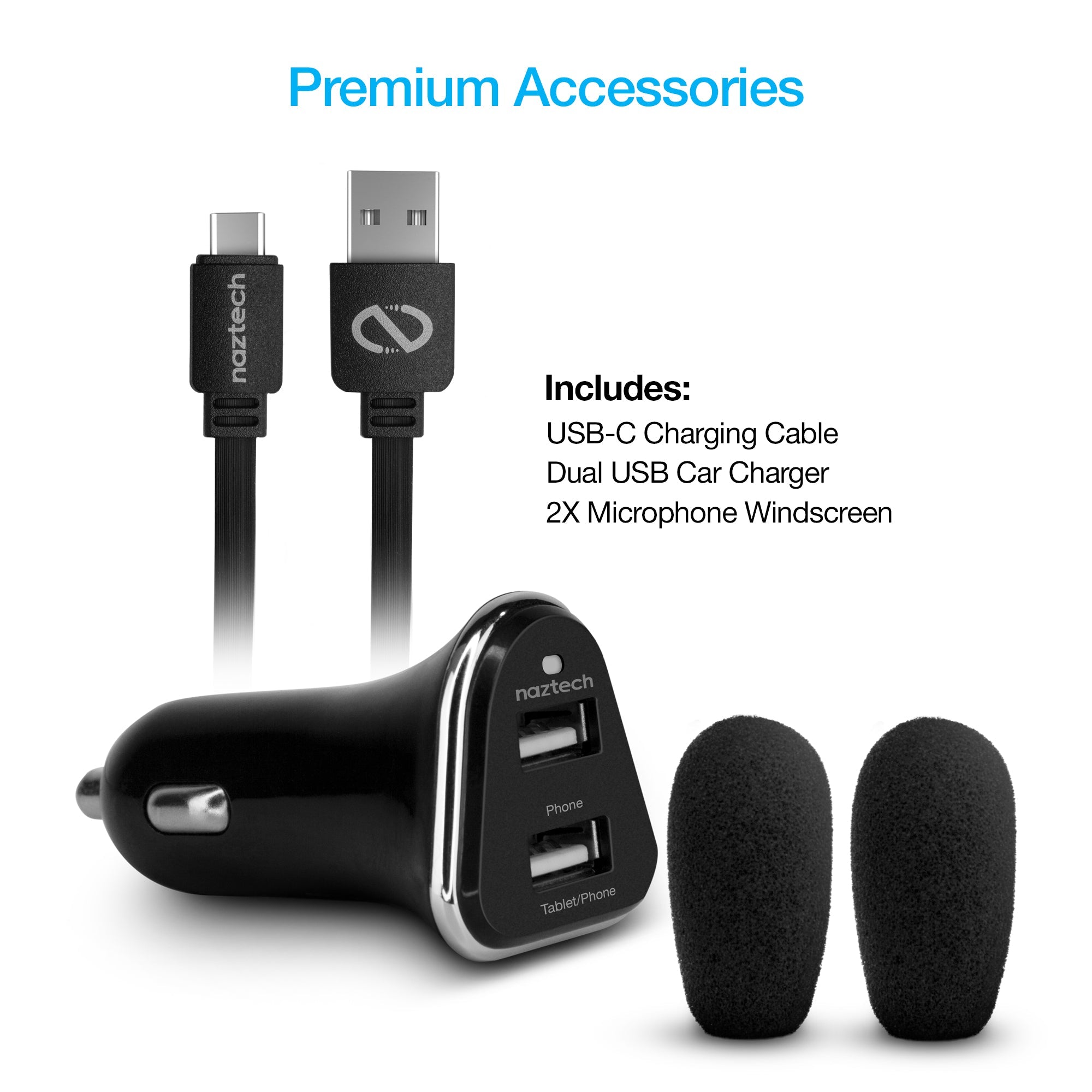 Naztech NXT-700 Xtreme Noise Cancelling Headset for Car Use Jupiter Gear Home