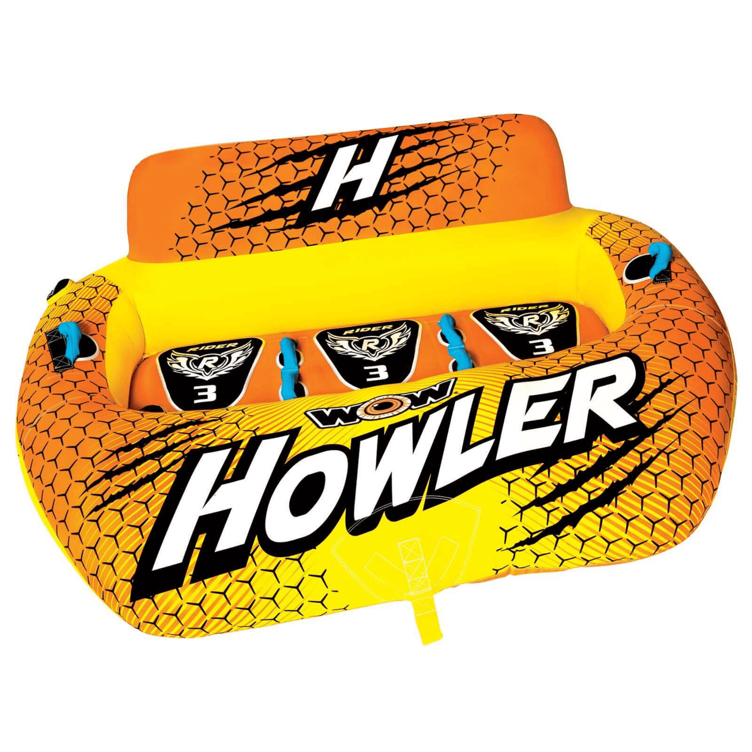 WOW Watersports Howler 1, 2 or 3 Person Inflatable Cockpit Towable Tube Jupiter Gear Home