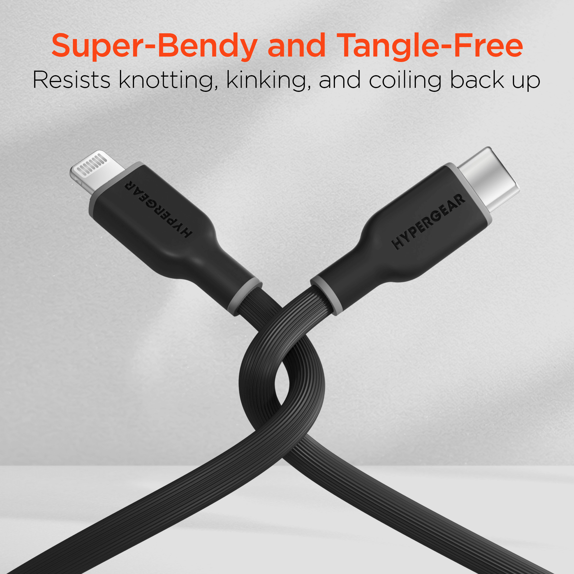 HyperGear Flexi PRO USB-C to Lightning Cable 4ft Jupiter Gear Home