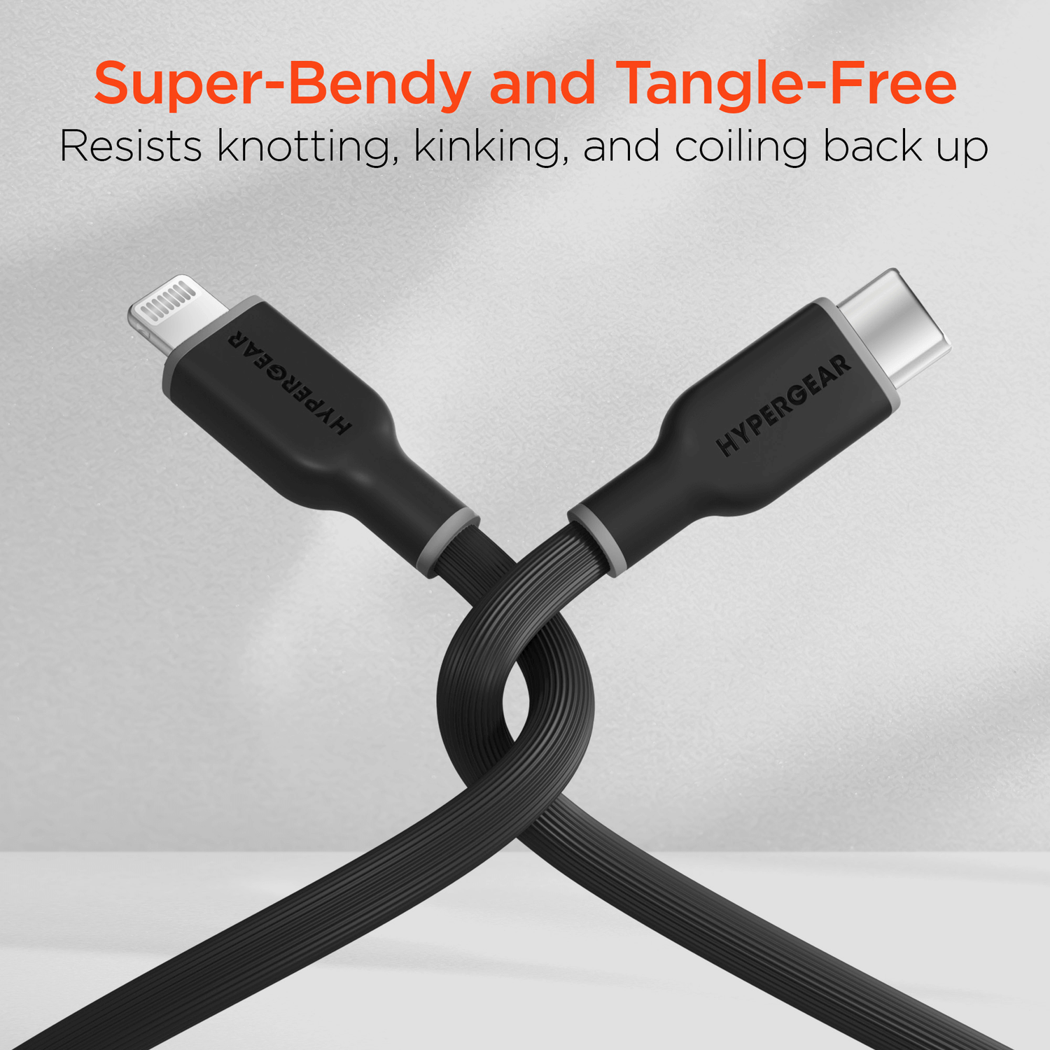 HyperGear Flexi PRO USB-C to Lightning Cable 6ft Jupiter Gear Home