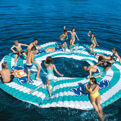 WOW Watersports Round Water Walkway &amp; SUP Dock Island, Holds Up to 16 People Jupiter Gear Home