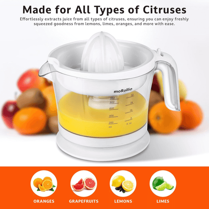 moRollio Compact 32oz Electric Citrus Juicer Jupiter Gear Home
