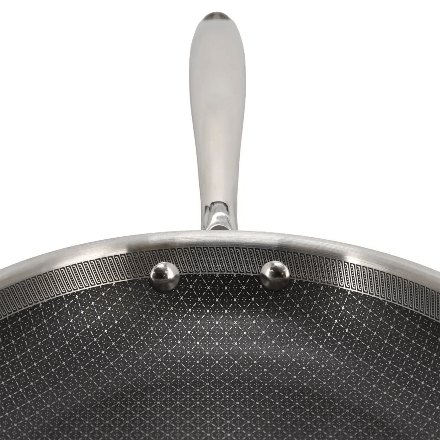 Better Chef 8-Inch 3-Ply Stainless Steel Nonstick Fry Pan with Rolled Edge Jupiter Gear Home