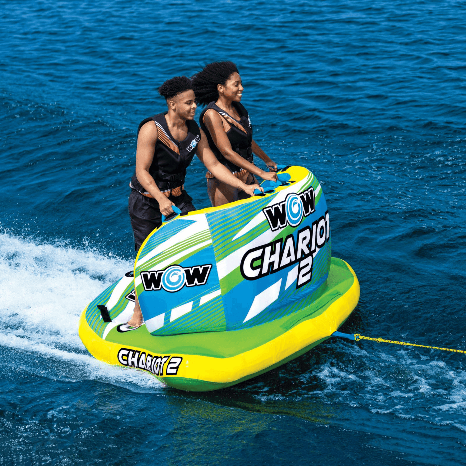 WOW Watersports Chariot 2-Person Towable w Front and Back Tow Points Jupiter Gear Home
