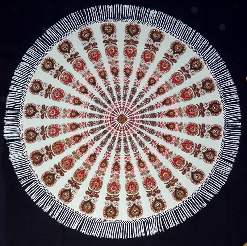 Boho Mandala Tapestry Table cloth wall cover beach Round blanket DC-OMSutra