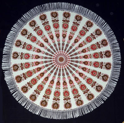 Boho Mandala Tapestry Table cloth wall cover beach Round blanket DC-OMSutra