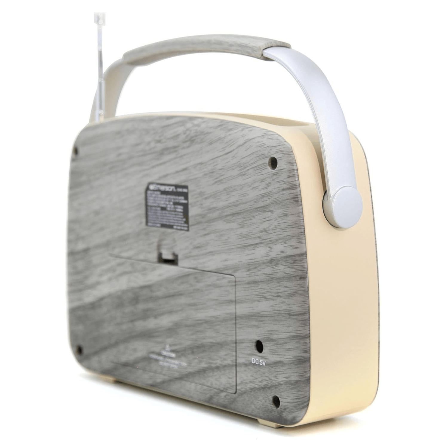 Emerson Portable Retro Radio with Built-In Rechargeable Battery and Memory Set Jupiter Gear Home