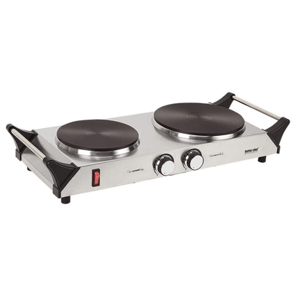 Better Chef Stainless Steel Electric Solid Element Countertop Double Burner Jupiter Gear Home