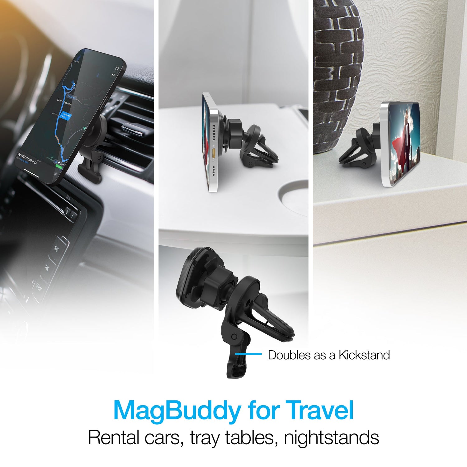 Naztech MagBuddy Elite Hands-Free Vent Mount Jupiter Gear Home