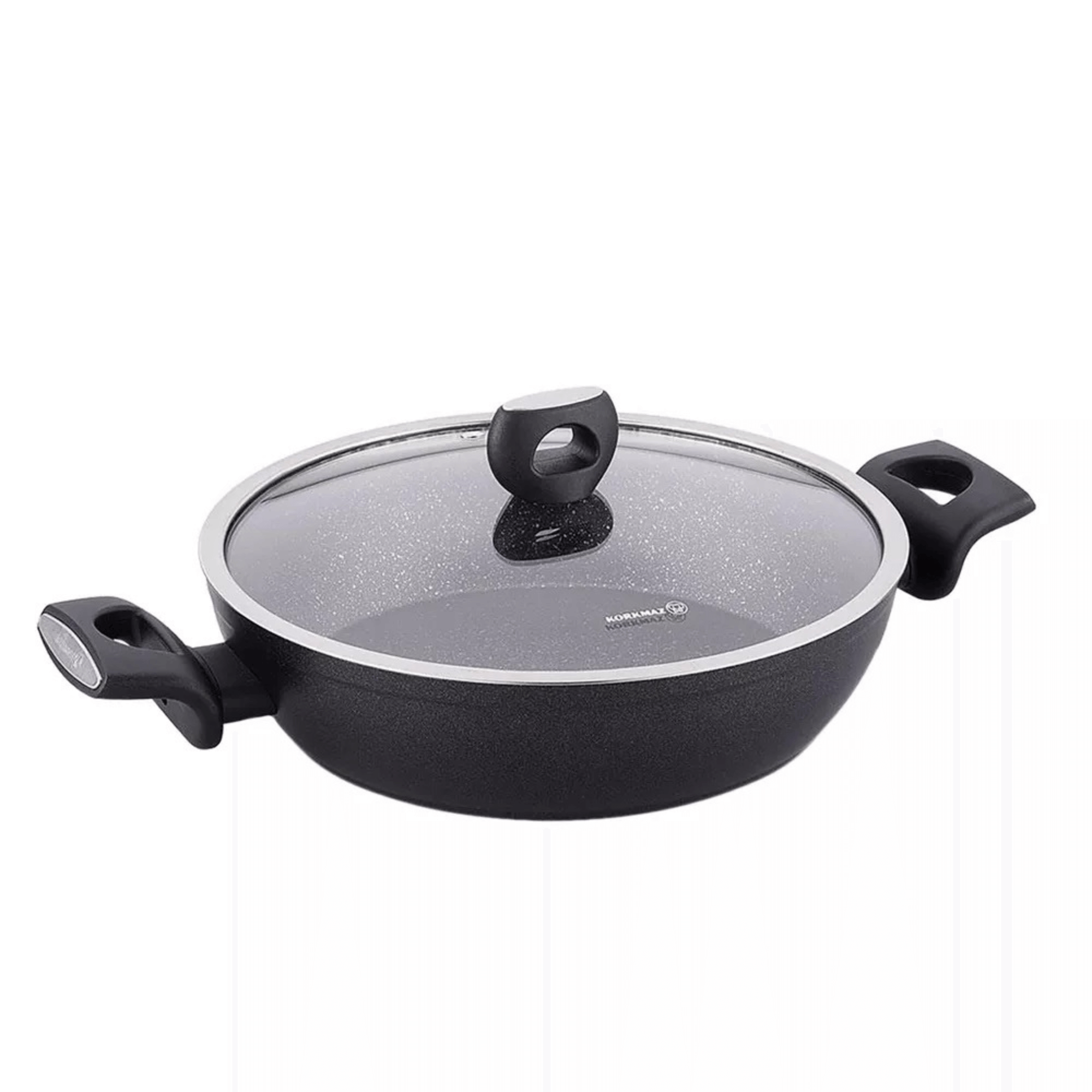 Korkmaz Nora Granita 3.6L Aluminum Non Stick Low Casserole Dish with Lid Jupiter Gear Home