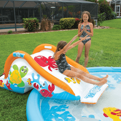 WOW Watersports Swirl Splash Pad Slide (Slide Only) with Inflated Side Rails Jupiter Gear Home