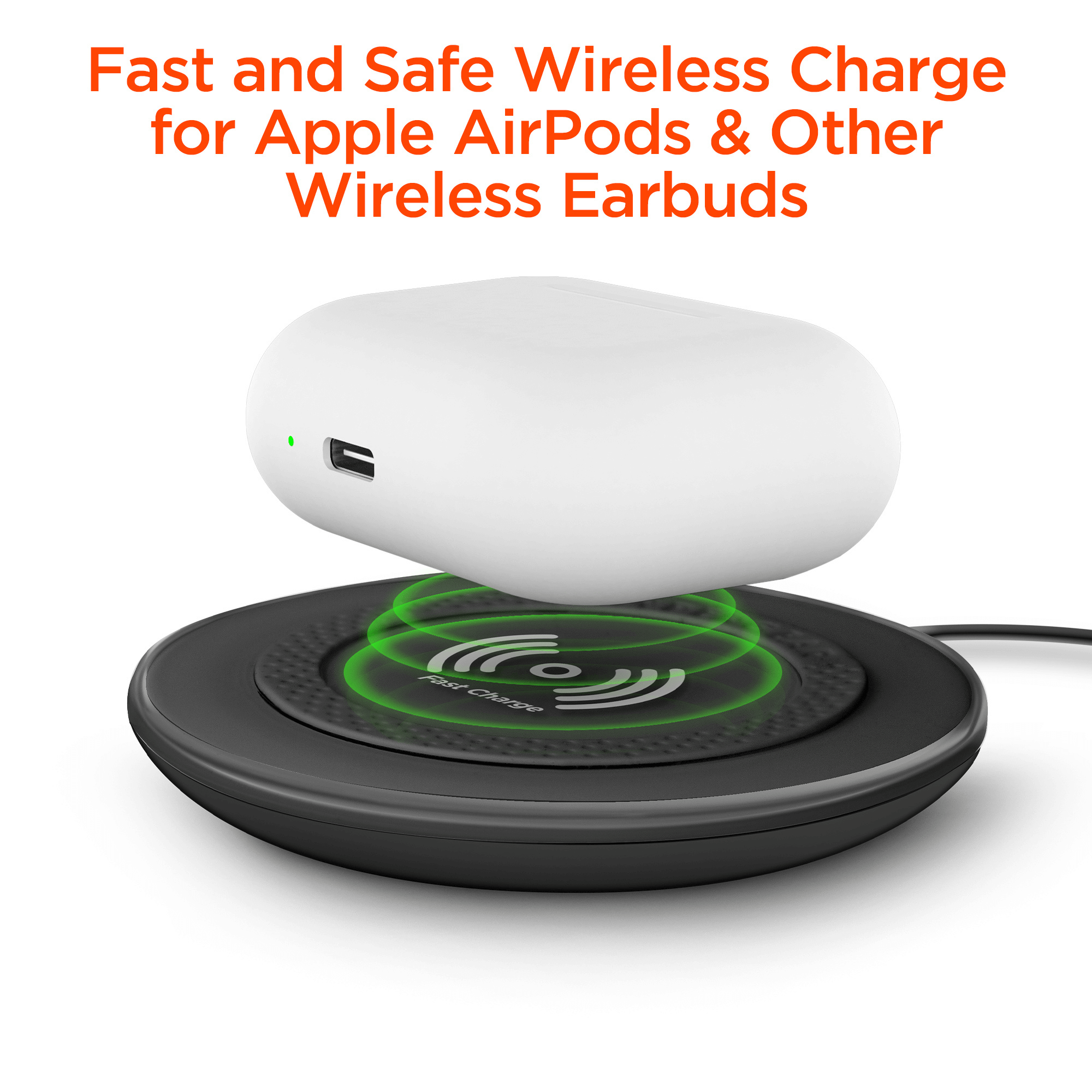 HyperGear ChargePad Pro 15W Wireless Fast Charger USB-C Jupiter Gear Home