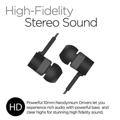 HyperGear Low Ryder Earphones w Mic 3.5mm Jupiter Gear Home