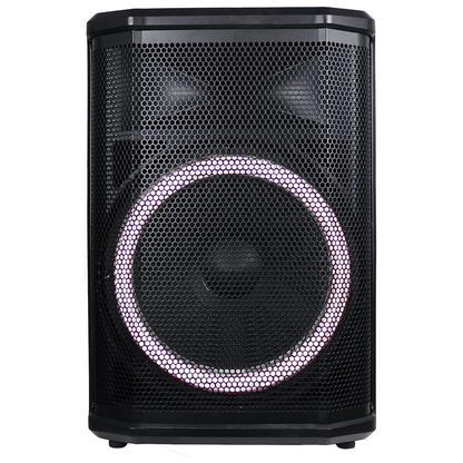 Norcent 12" Portable Wheeled Bluetooth Speaker w Microphone and Flashing Lights Jupiter Gear Home