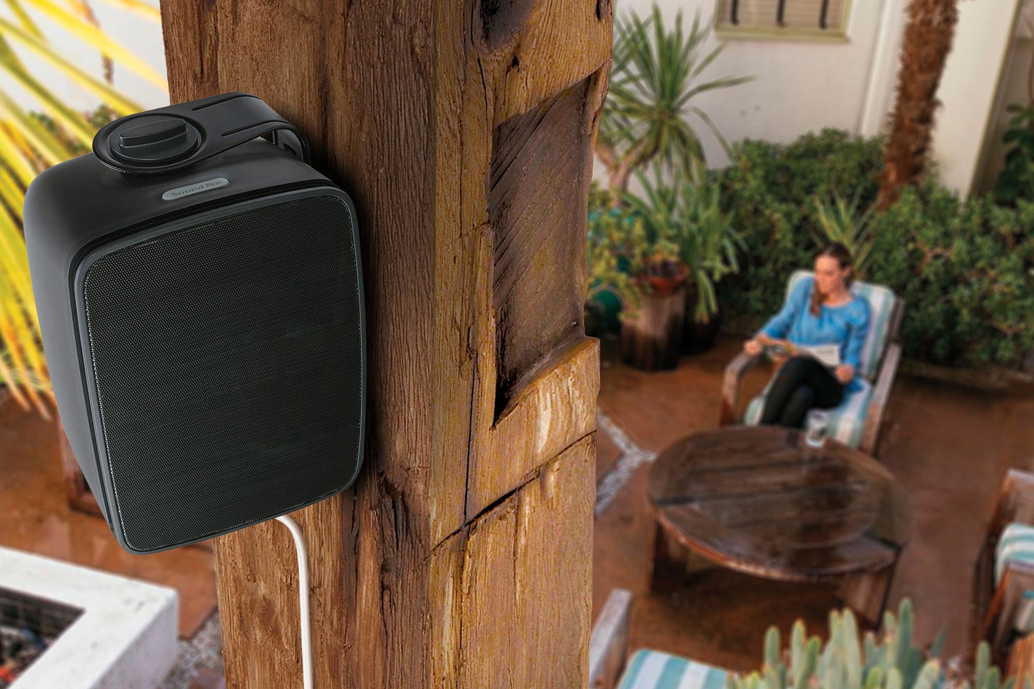 SoundPro Dual Bluetooth Weatherproof Indoor &amp; Outdoor Wall-Mount Loudspeakers Jupiter Gear Home