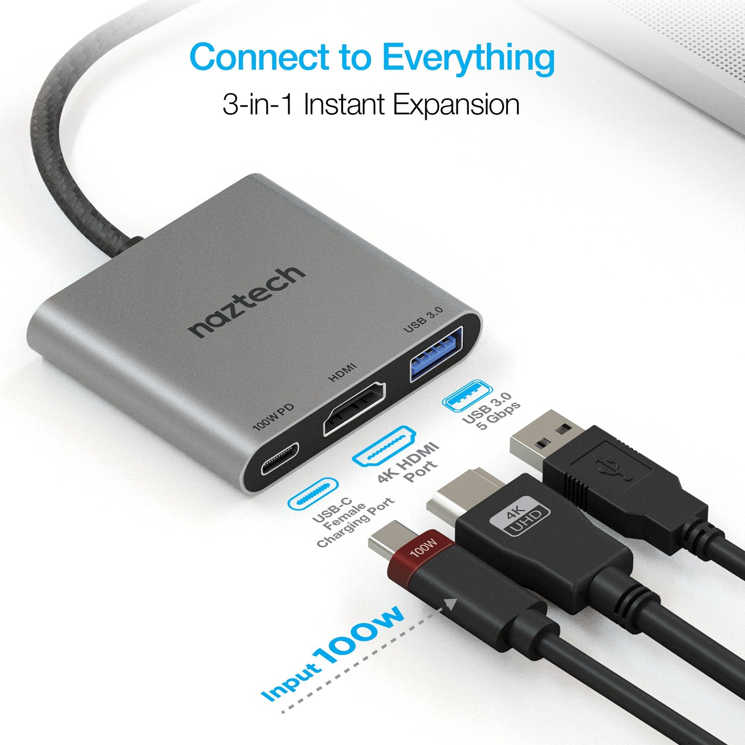 Naztech Portable MaxDrive 3100W Universal USB-C Hub Jupiter Gear Home