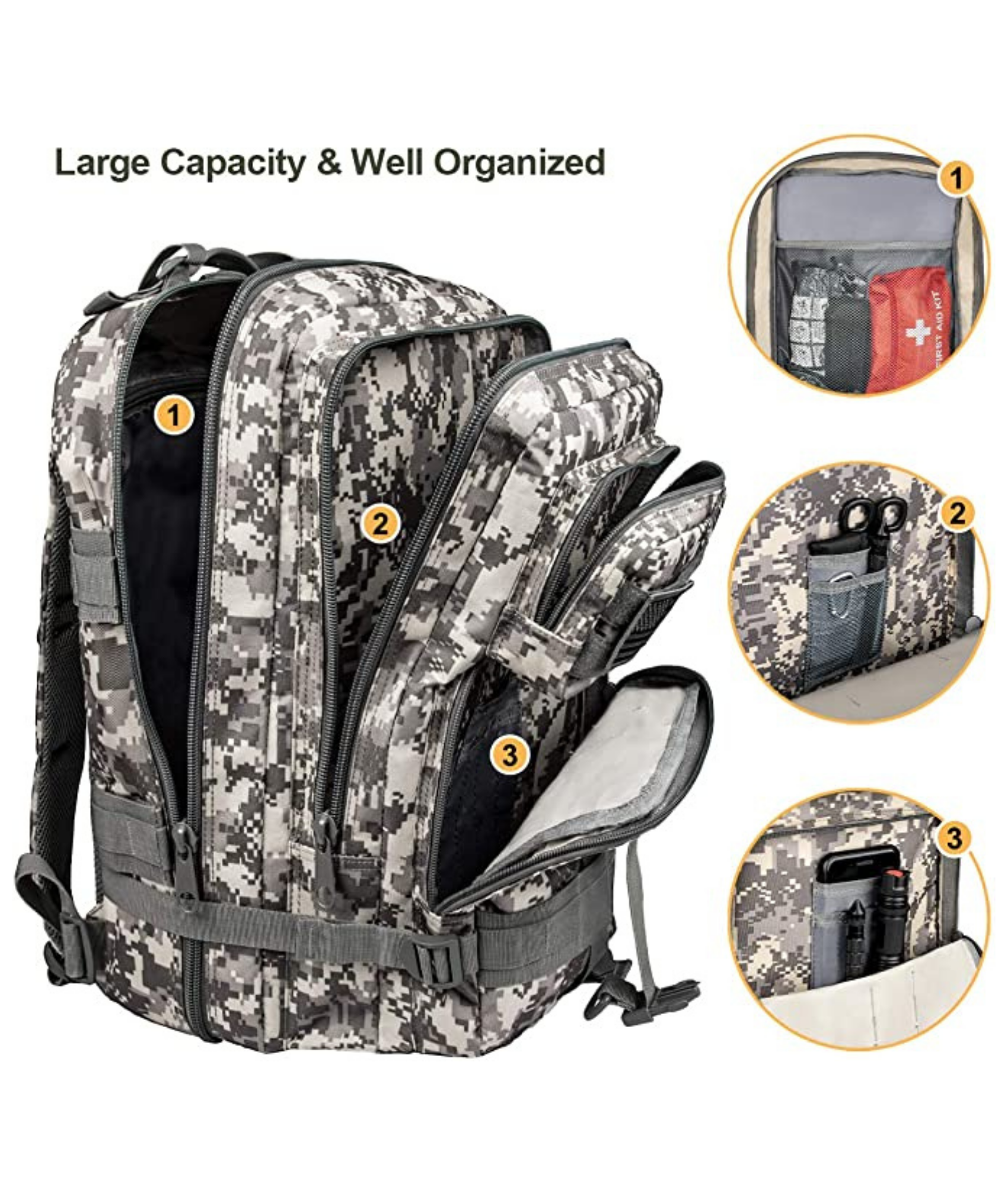 JupiterGear 25L Unisex Backpack Molle Bag Rucksack Range Bag Jupiter Gear Home