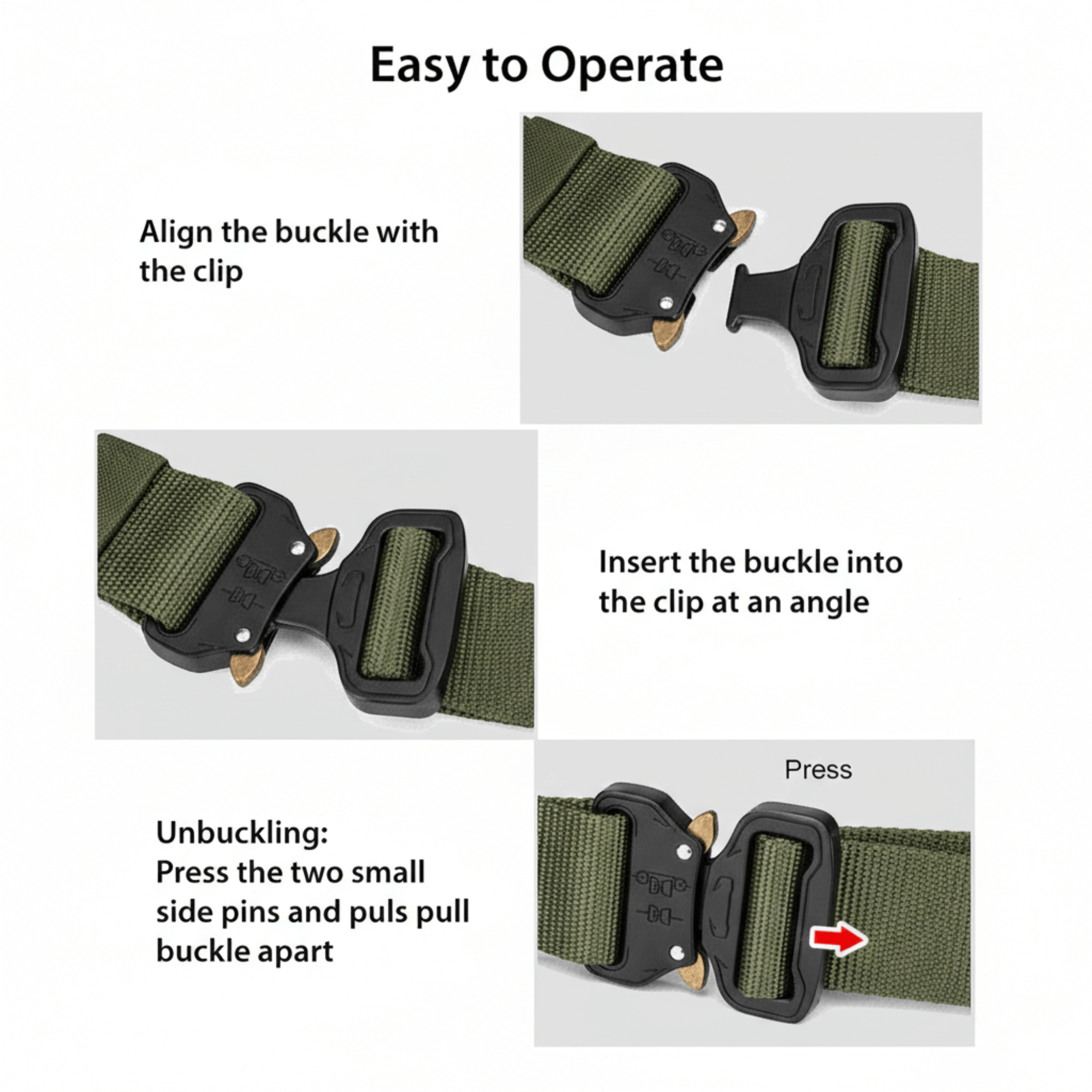 XGear Tactical Mens Tactical Belt Riggers Style with Buckle Jupiter Gear Home