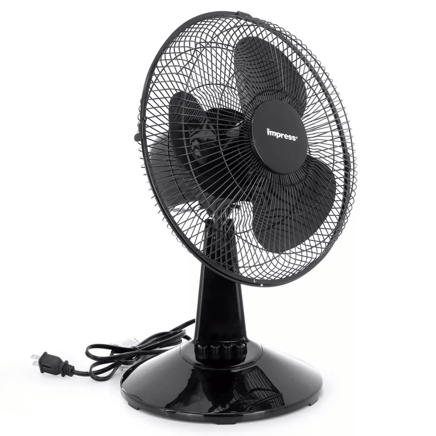 Impress 12-Inch 3-Speed Oscillating Desk and Table Fan Jupiter Gear Home