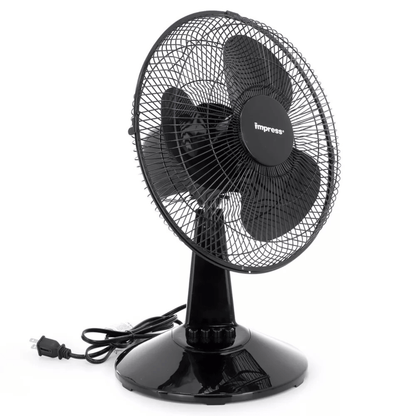 Impress 12-Inch 3-Speed Oscillating Desk and Table Fan Jupiter Gear Home