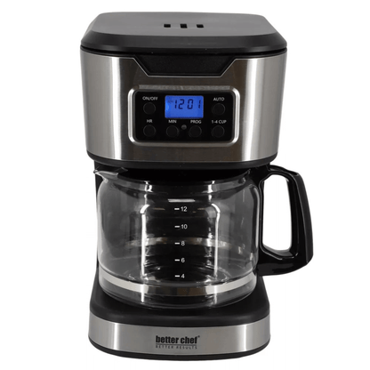 Better Chef 12-Cup Programmable Coffee Maker with Stainless Steel Accents Jupiter Gear Home