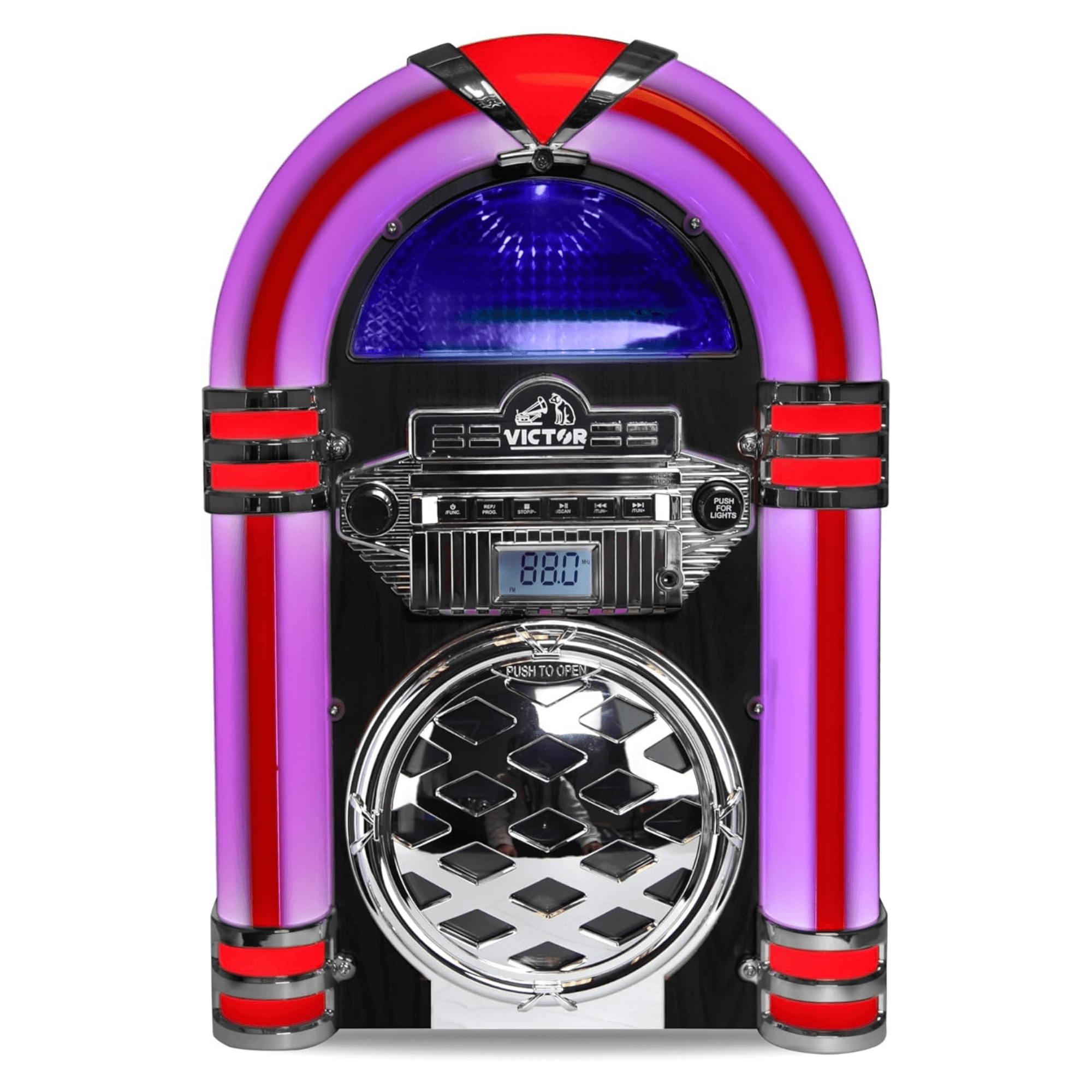Victor Broadway II Desktop LED CD Jukebox Black - Refurbished Jupiter Gear Home