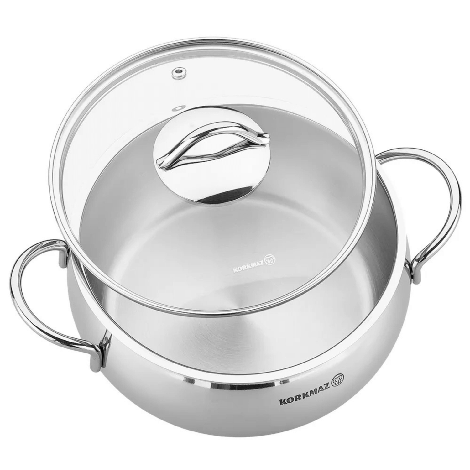 Korkmaz Tombik 2.5L Stainless Steel Casserole Dish with Lid Jupiter Gear Home