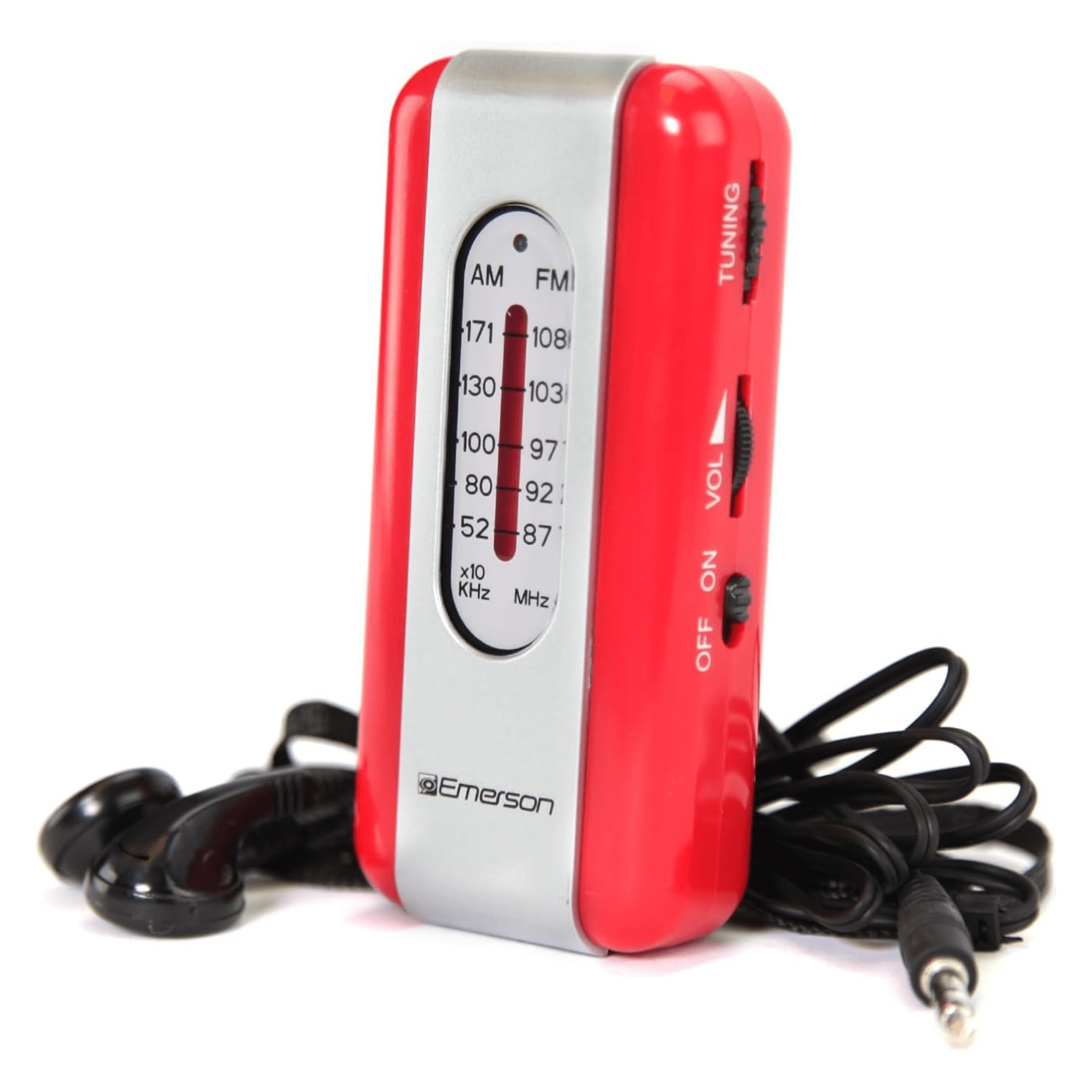 Emerson Portable AMFM Radio with Earbuds and Wide Frequency Range of Stations Jupiter Gear Home