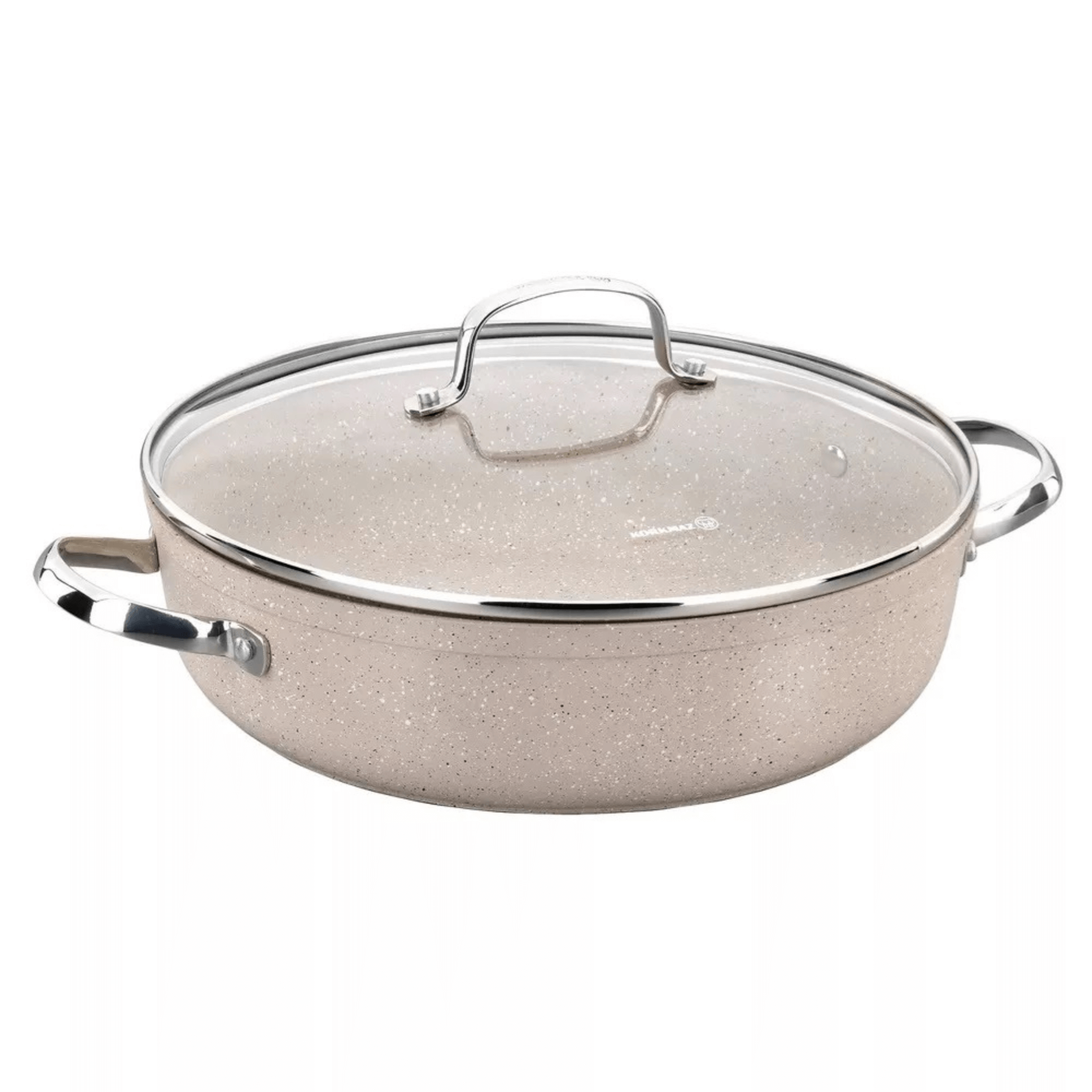 Korkmaz Granita Aluminum 2.5L Non-Stick Low Casserole Dish with Lid Jupiter Gear Home