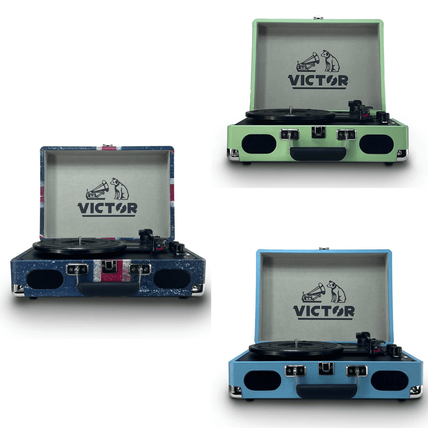 Victor Metro Plus Portable Dual Bluetooth Suitcase Turntable Jupiter Gear Home