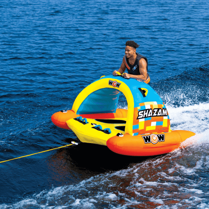 WOW Watersports DC Comics Shazam 1 and 2-Person Towable with Multiple Handles Jupiter Gear Home