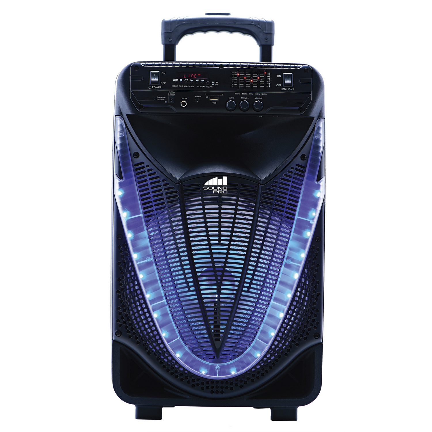 Naxa Portable 12 inch Bluetooth Party Speaker with Disco Light Jupiter Gear Home