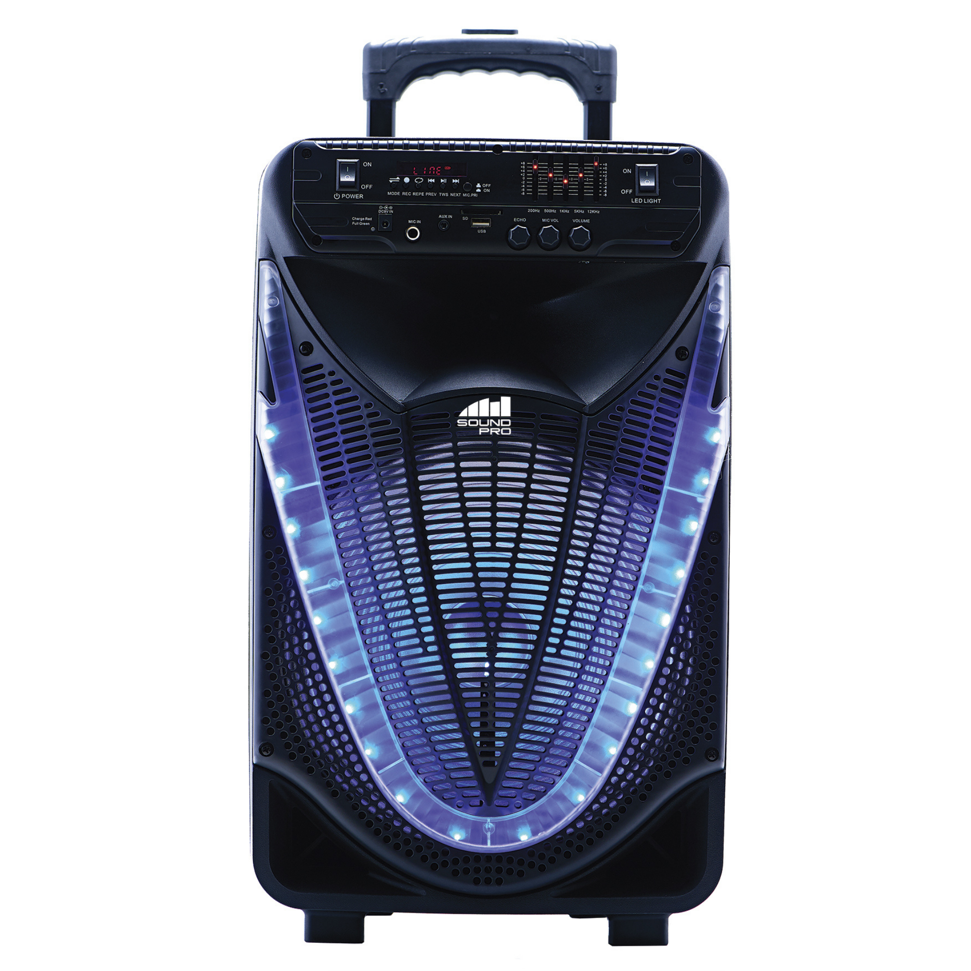 Naxa Portable 12 inch Bluetooth Party Speaker with Disco Light Jupiter Gear Home