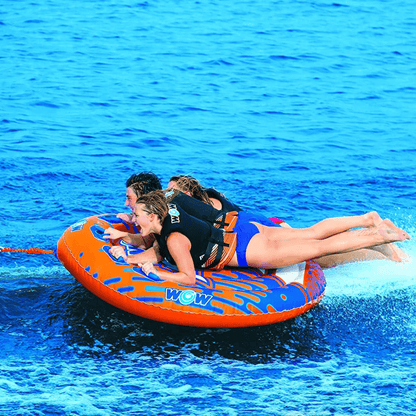 WOW Watersports Nova 3 Person Towable Deck Tube with Foam Handles Jupiter Gear Home
