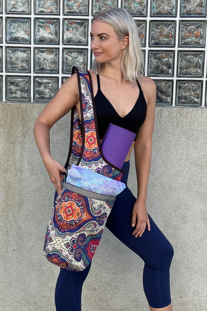 JupiterGear Yoga Mat Carrying Tote Bag with Large Size Pockets | Multipurpose and Fit Most Size Mats Jupiter Gear Home