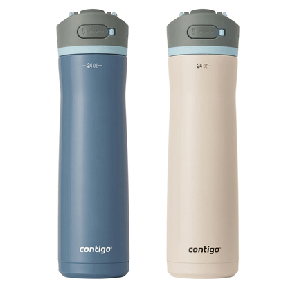 Contigo Wells Chill Stainless Steel 24oz Water Bottle with Autospout Straw Lid and Filter Jupiter Gear Home