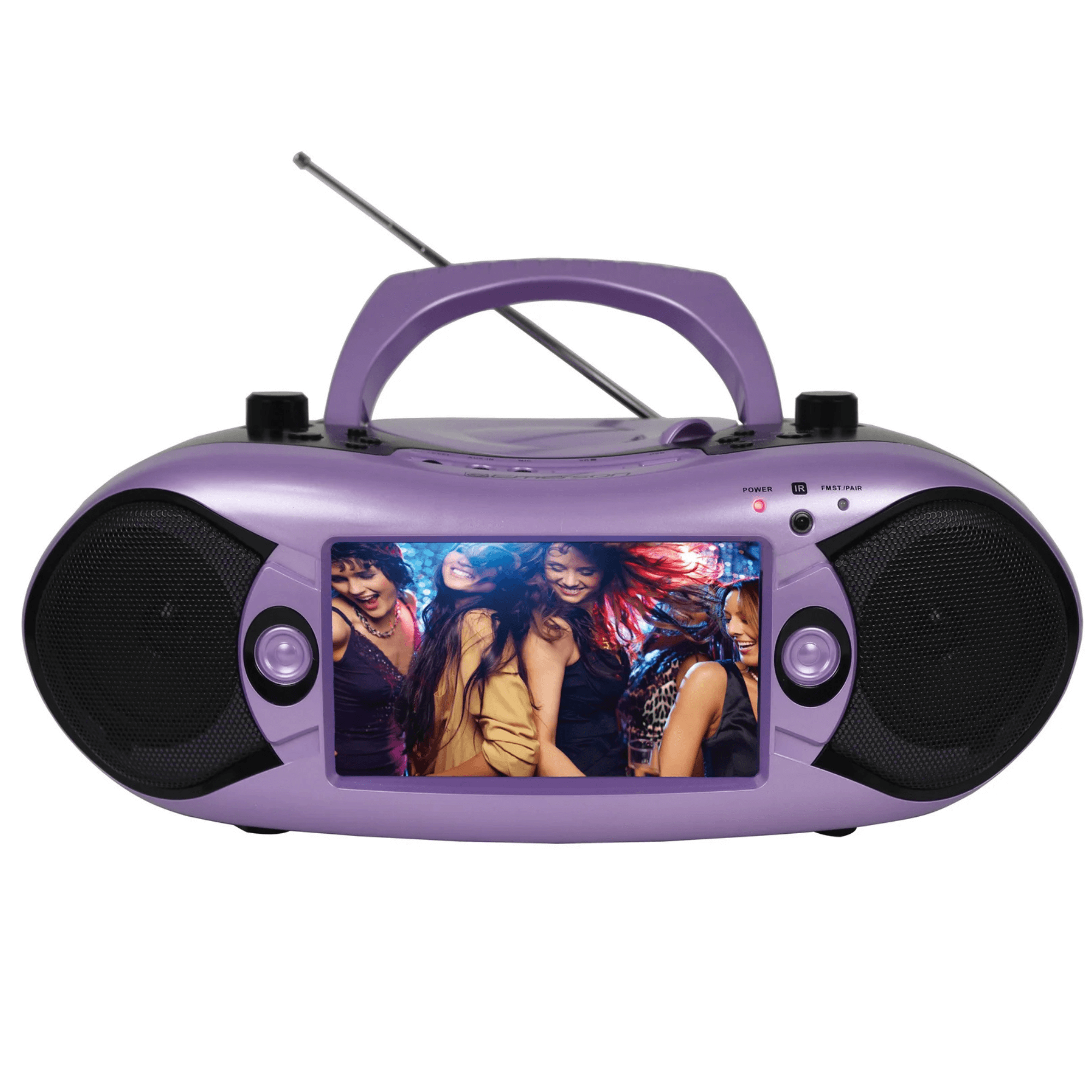 Emerson 7" Bluetooth TV DVD Boombox Lilac - Refurbished Jupiter Gear Home