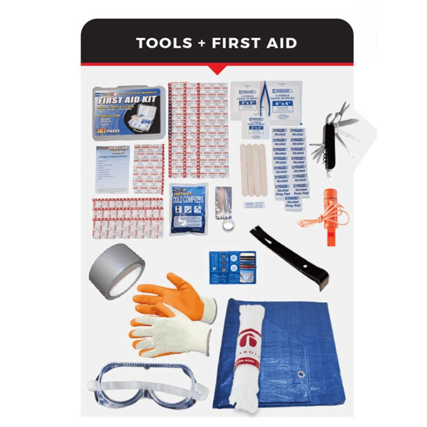 WSK 5-Person 72-Hour Emergency Survival Bucket Kit Jupiter Gear Home