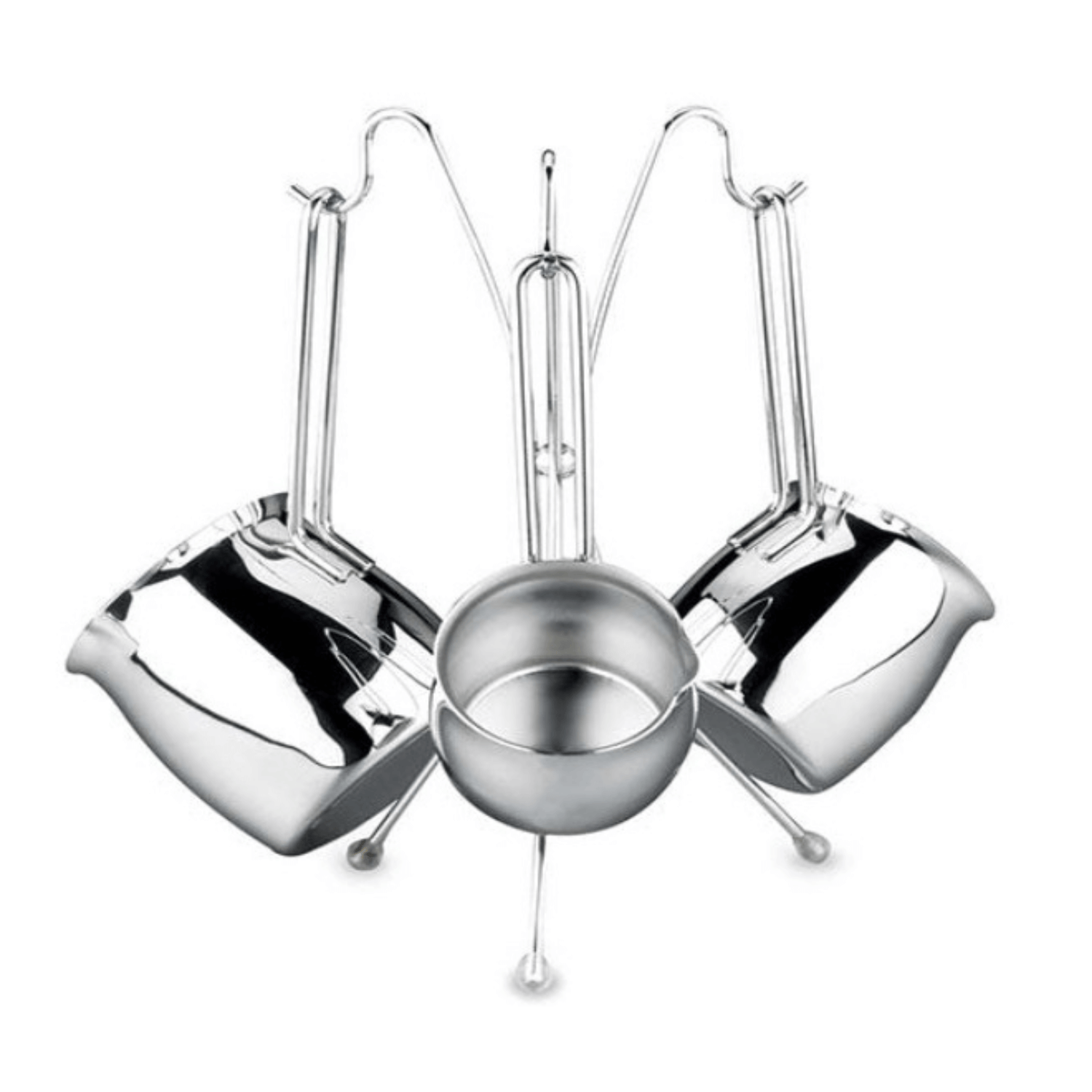 Korkmaz Tombik 3 Piece Stainless Steel Turkish Coffee Pot Set Jupiter Gear Home